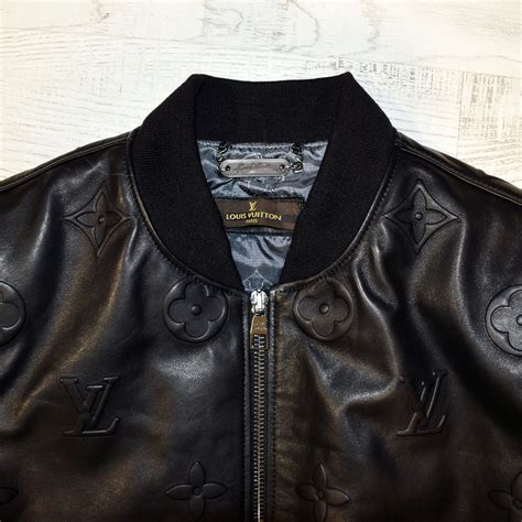 lv mens leather jacket|More.